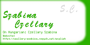 szabina czellary business card